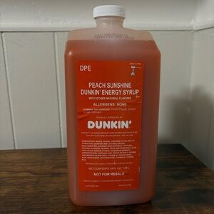 *DISCONTINUED* Dunkin' Peach Sunshine Energy Syrup